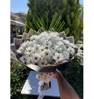 Özel Süslemeli Papatya Buketi
