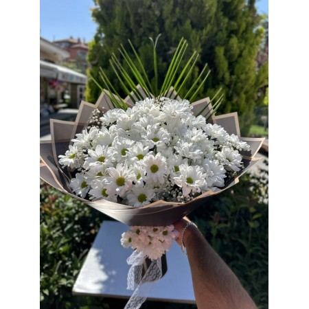 Özel Süslemeli Papatya Buketi