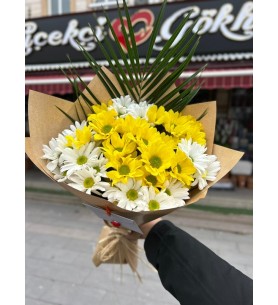 Renkli Papatya Buketi