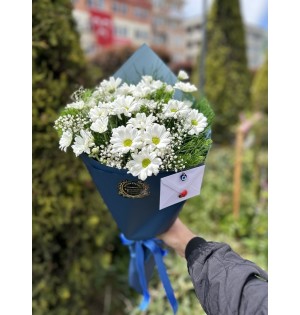 Beyaz Papatya Buket